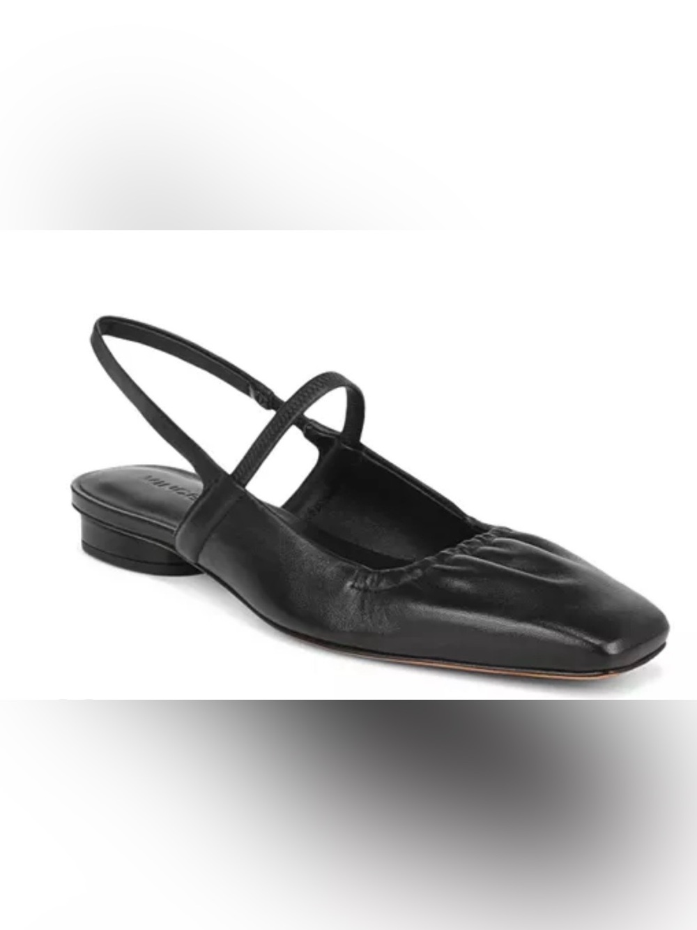 VINCE - Venice Leather Slingback Slip On Flat  Size 6M